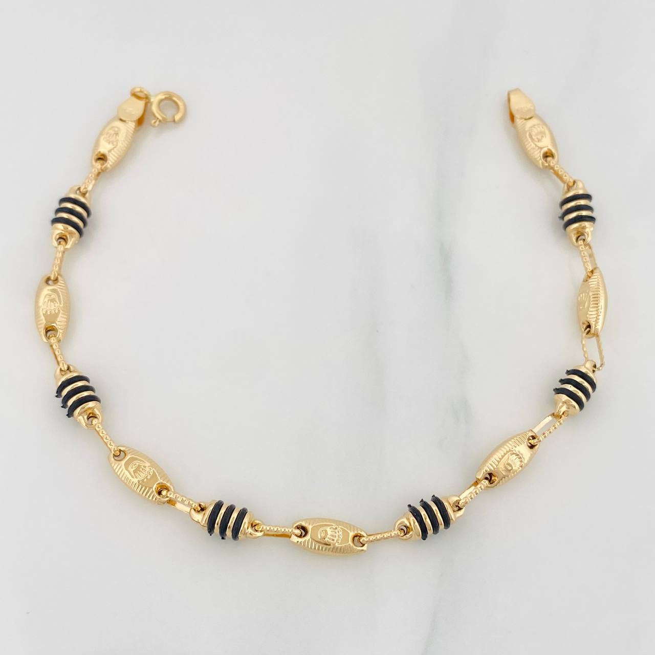 Pulso Rustica Corona 4.5g / 7 3/4 in / 3.9mm Oro Amarillo 18K