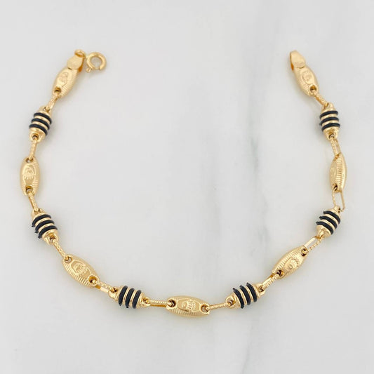 Pulso Rustica Corona 4.5g / 7 3/4 in / 3.9mm Oro Amarillo 18K