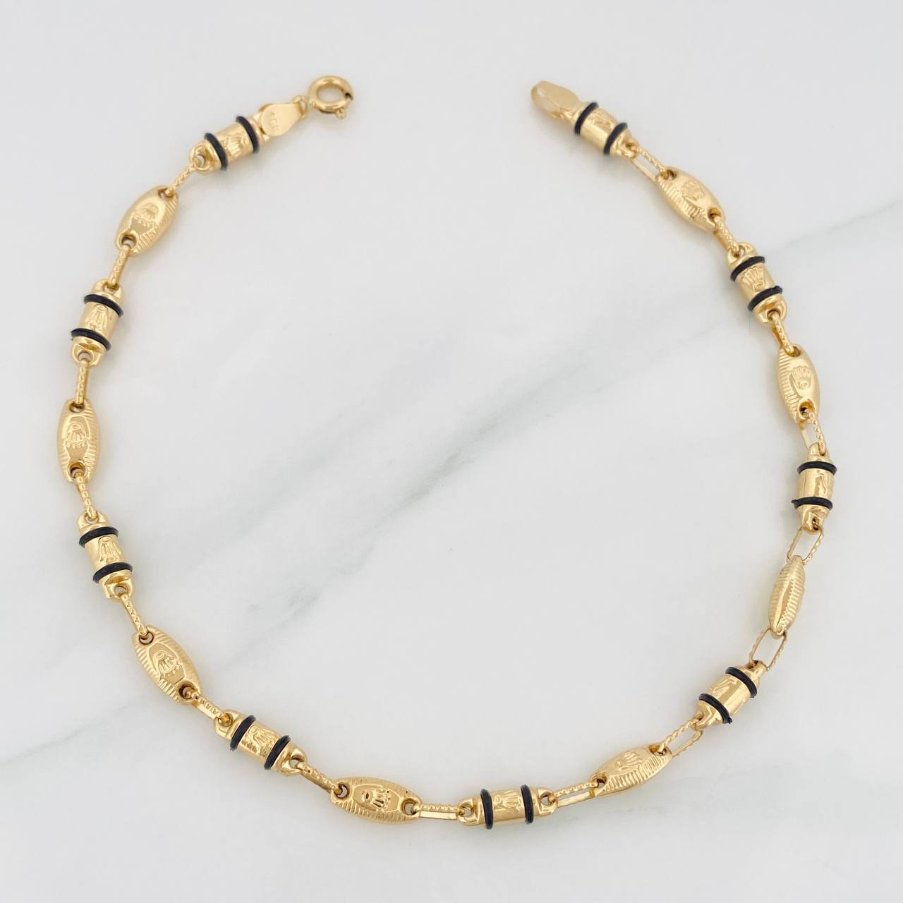 Pulso Rustica Corona 4.65g / 7 3/4 in / 4.3mm Oro Amarillo 18K