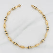 Rustic Crown Anklet 5.95g / 10 1/4 in / 4.7mm Yellow Gold 18K