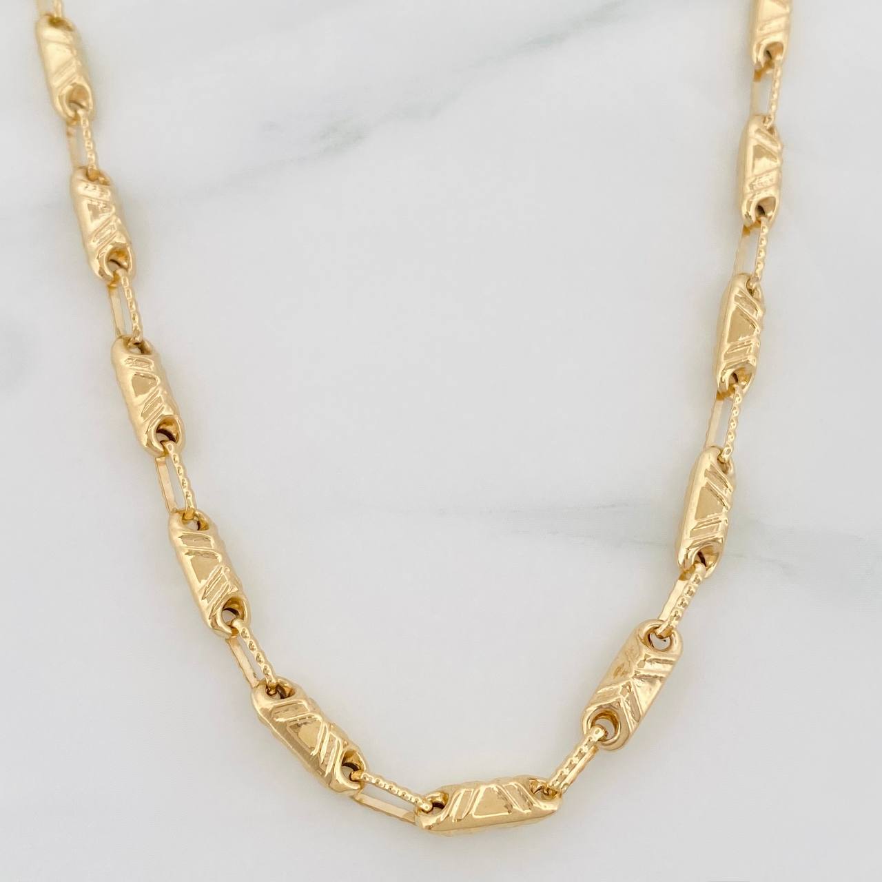 Rustic Chain 12.65g / 24 in / 3.55mm 18K Yellow Gold