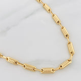 Rustic Cylinder Chain 14.65g / 26 in / 3.95mm Yellow Gold 18K