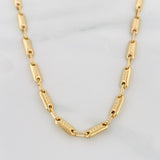 Rustic Cylinder Chain 14.65g / 26 in / 3.95mm Yellow Gold 18K