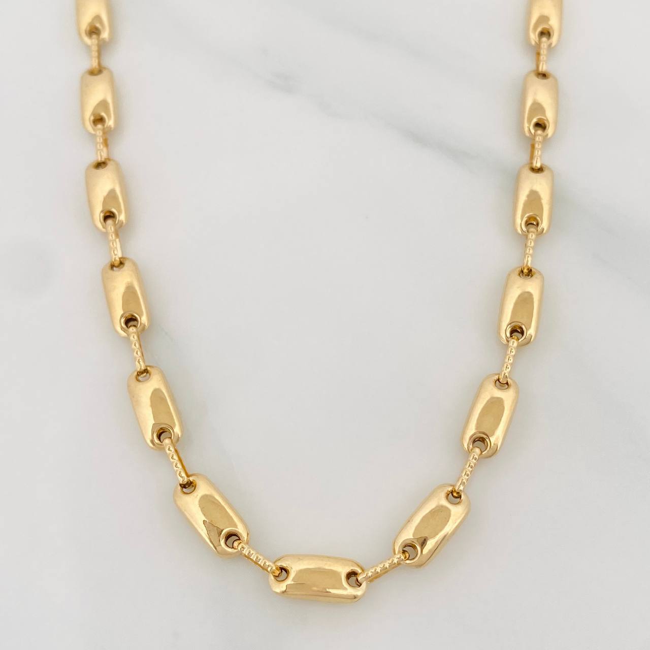 Rustic Chain Pendant 15.95g / 26 in / 4.5mm Yellow Gold 18K