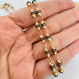 Cadena Rustica Barril 13.85g / 24 in / 4.35mm Oro Amarillo 18K
