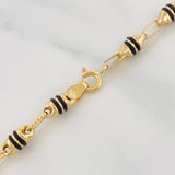 Cadena Rustica Barril 13.85g / 24 in / 4.35mm Oro Amarillo 18K