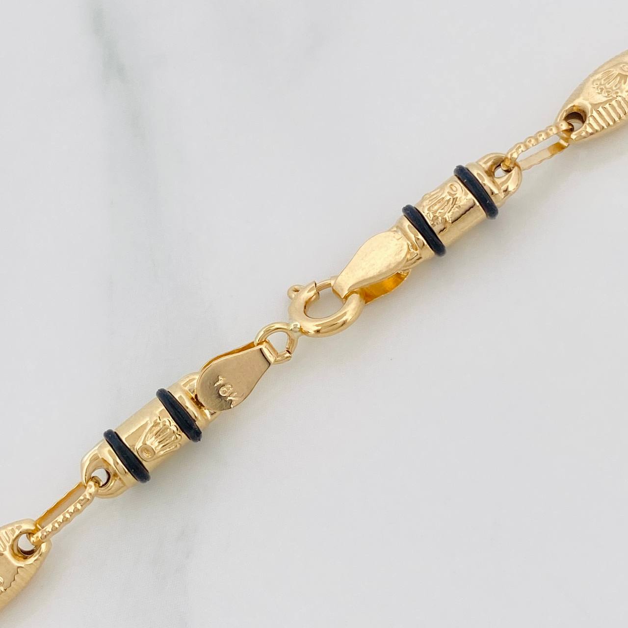 Rustic Chain Crown 13.55g / 24 in / 4.35mm Yellow Gold 18K