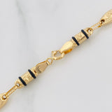 Rustic Chain Crown 13.55g / 24 in / 4.35mm Yellow Gold 18K