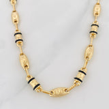 Rustic Chain Crown 13.55g / 24 in / 4.35mm Yellow Gold 18K