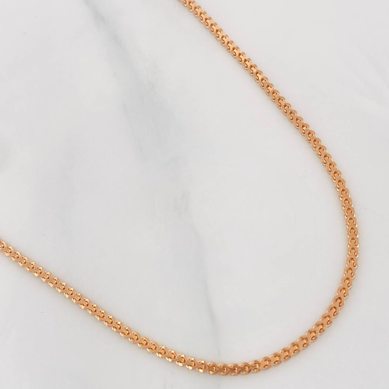 Cadena Franco 10.05g / 24 in / 1.9mm Oro Rosa 18K