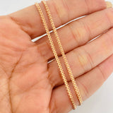 Cadena Franco 10.05g / 24 in / 1.9mm Oro Rosa 18K