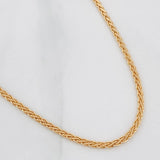 Cadena Franco Espiga 6.25g / 18 in / 2mm Oro Amarillo 18K