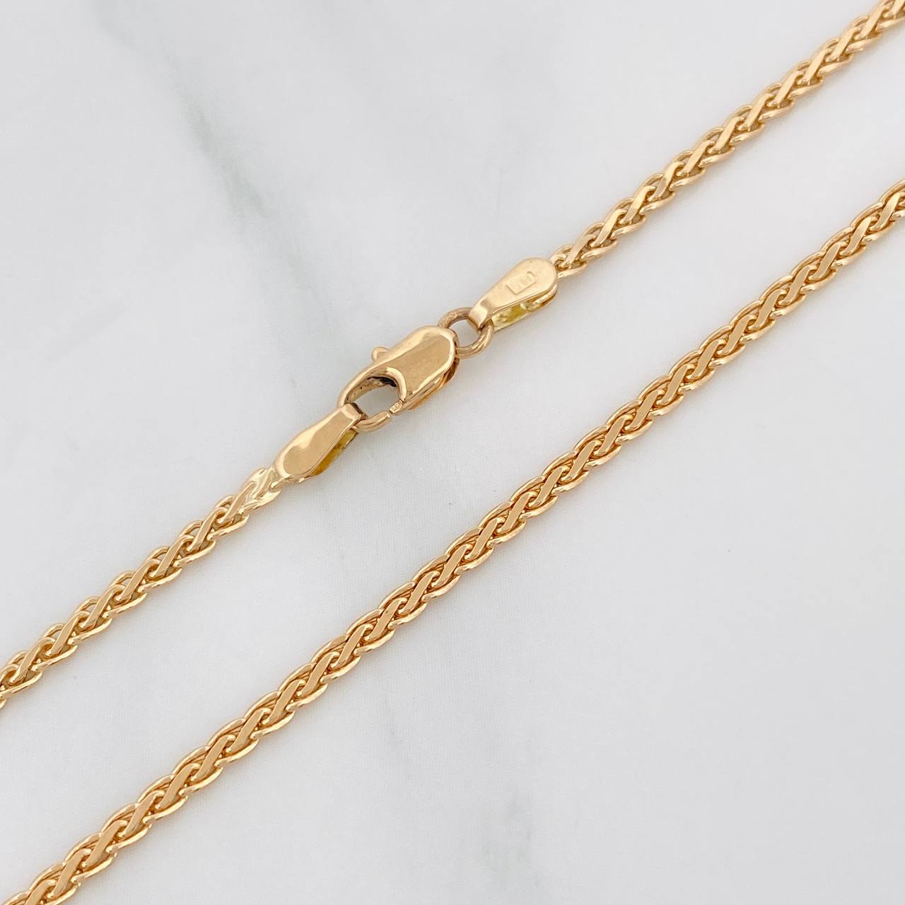 Cadena Franco Espiga 6.25g / 18 in / 2mm Oro Amarillo 18K
