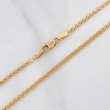 Cadena Franco Espiga 6.25g / 18 in / 2mm Oro Amarillo 18K