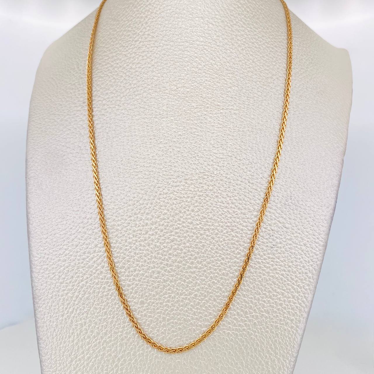 Cadena Franco Espiga 6.25g / 18 in / 2mm Oro Amarillo 18K