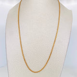Cadena Franco Espiga 6.25g / 18 in / 2mm Oro Amarillo 18K