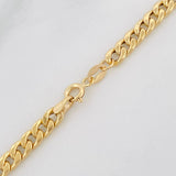 Cadena Cubana 5.6g / 28 in / 4.3mm Oro Amarillo 18K