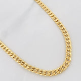 Cadena Cubana 8g / 28 in / 5.2mm Oro Amarillo 18K