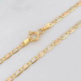 Cadena Escalera Plana 5.2g / 20 in / 2.3mm Tres Oros 18K
