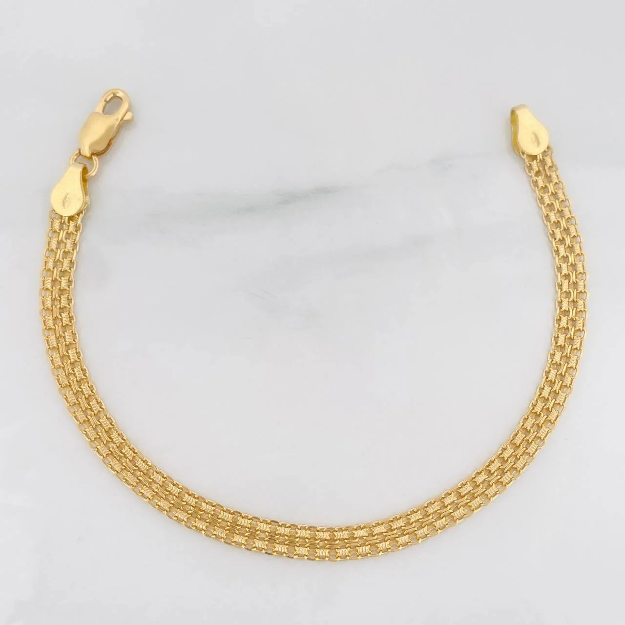 Bismark Bracelet 5.35g / 7 in / 4.7mm 18K Yellow Gold