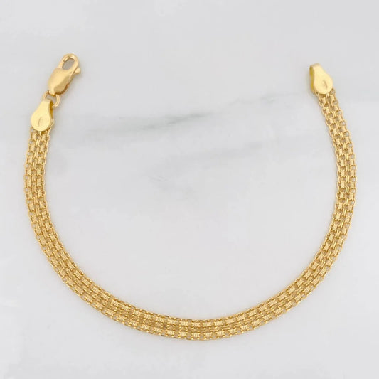 Pulso Chino 5.7g / 7 3/4 in / 4.4mm Oro Amarillo 18K