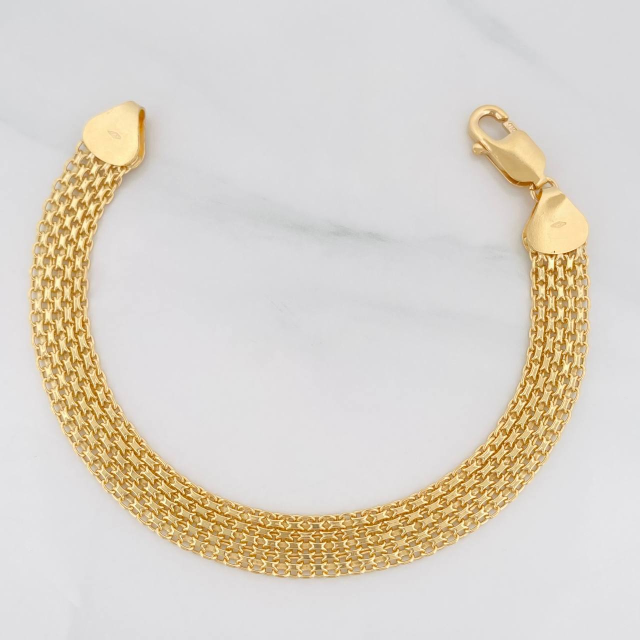 Pulso Chino 13.4g / 7 3/4 in / 8.8mm Oro Amarillo 18K