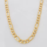 Cadena Figaro 6.65g / 24 in / 4mm Oro Amarillo 18K