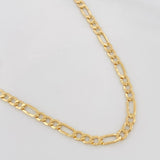 Cadena Figaro 6.6g / 24 in / 4mm Oro Amarillo 18K