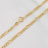 Cadena Figaro 2.15g / 20 in / 2.5mm Oro Amarillo 18K