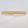 Pulso Brillos 4.95g / 6 3/4 in / 1.35mm Tres Oros 18K