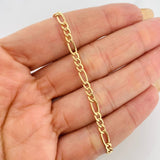 Cadena Figaro 4.7g / 28 in / 3.2mm Oro Amarillo 18K