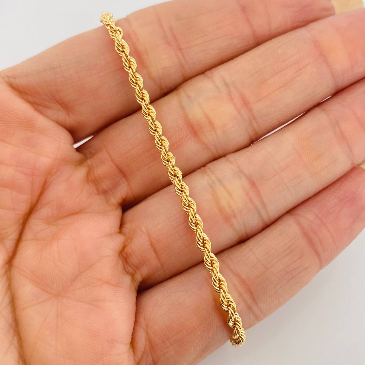Pulso Lazo 2g / 7 3/4 in / 7.7mm Oro Amarillo 18K