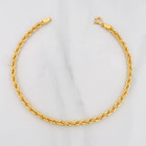 Pulso Lazo 2.75g / 7 3/4 in / 8.2mm Oro Amarillo 18K