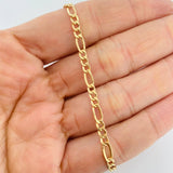 Pulso Figaro 1.55g / 7 3/4 in / 8.2mm Oro Amarillo 18K