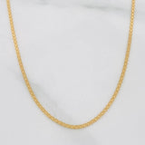 Cadena China 3.3g / 24 in / 1.45mm Oro Amarillo 18K