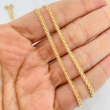 Cadena China 5.5g / 24 in / 2.2mm Oro Amarillo 18K