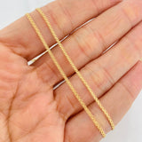 Cadena China 3.3g / 24 in / 1.45mm Oro Amarillo 18K