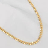 Cadena Cubana 4.1g / 24 in / 2.4mm Oro Amarillo 18K