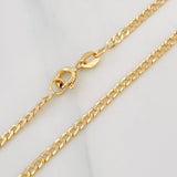 Cadena Cubana 4.1g / 24 in / 2.4mm Oro Amarillo 18K