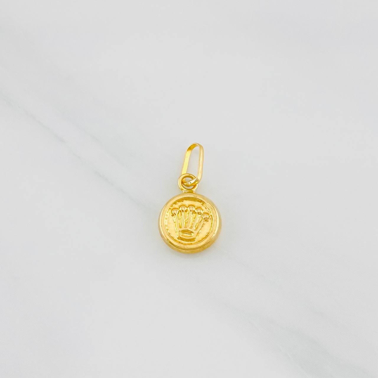 Dije Corona 0.4g / 1/2 in Oro Amarillo 18K