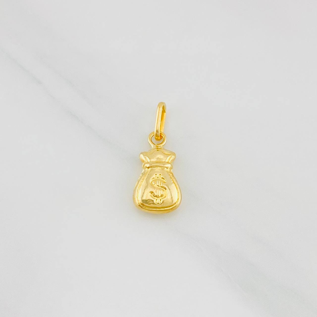 Dije Bolsa Dinero 0.4g / 3/4 in Oro Amarillo 18K