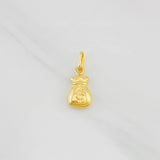 Dije Bolsa Dinero 0.35g / 3/4 in Oro Amarillo 18K