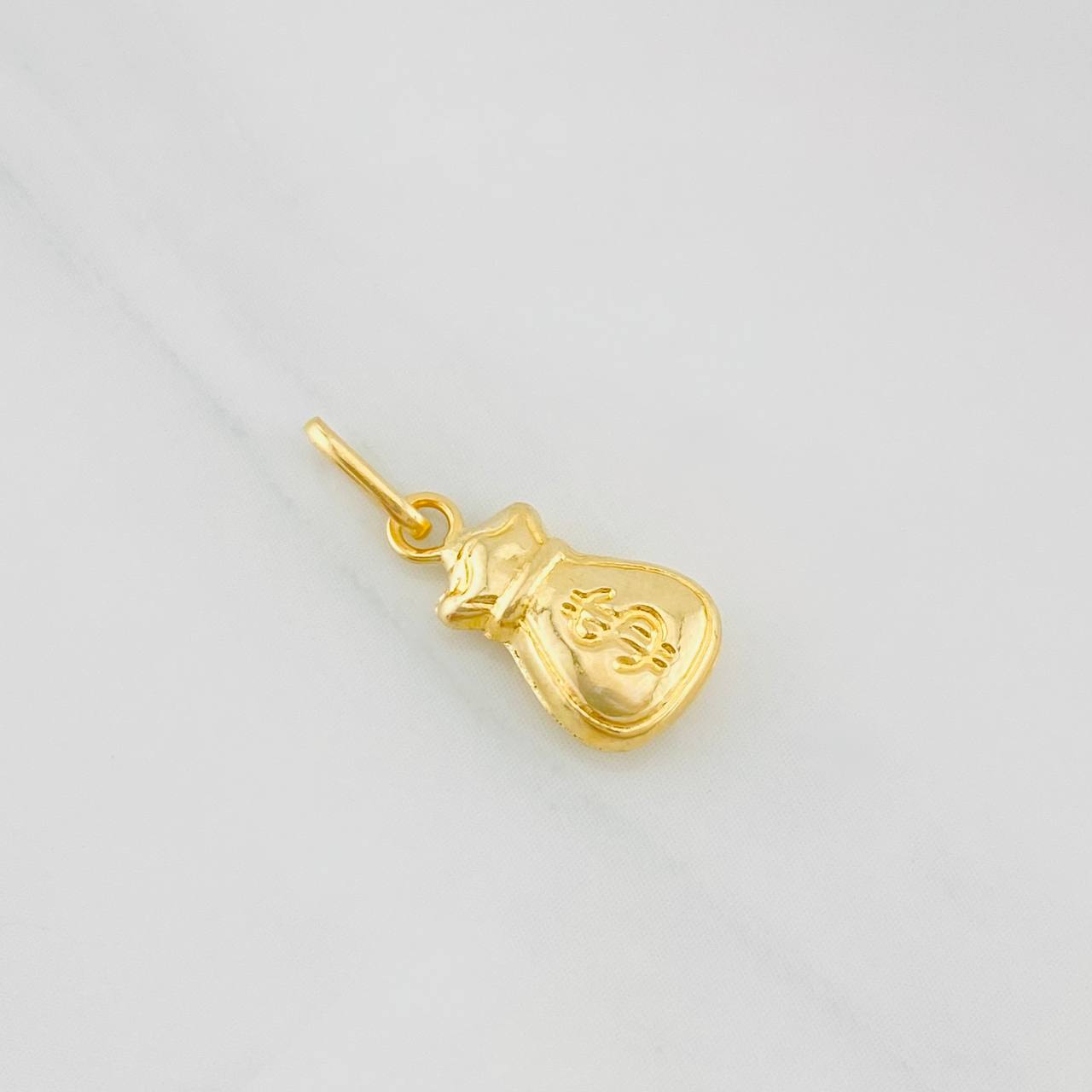 Dije Bolsa Dinero 0.35g / 3/4 in Oro Amarillo 18K