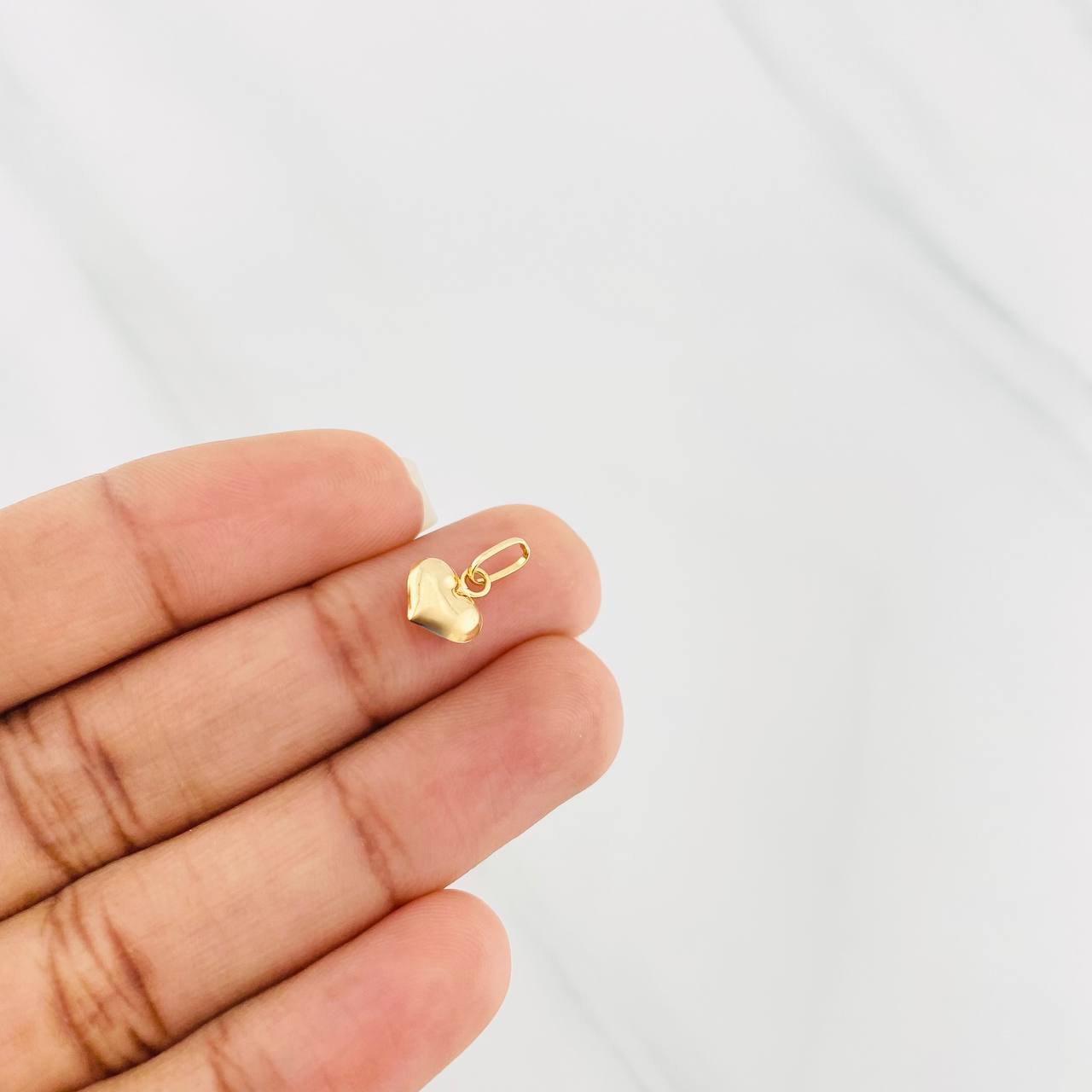 Pendant Heart 0.3g / 1/2 in Yellow Gold 18K