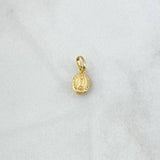 Pendant Virgin Guadalupe 0.35gr / 1.3cm / Matte Oval Yellow Gold 18K