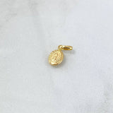 Pendant Virgin Guadalupe 0.35gr / 1.3cm / Matte Oval Yellow Gold 18K
