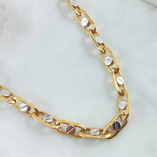 Cadena Clik Tornillos 20gr / 60cm / +4 Oro 18K ©