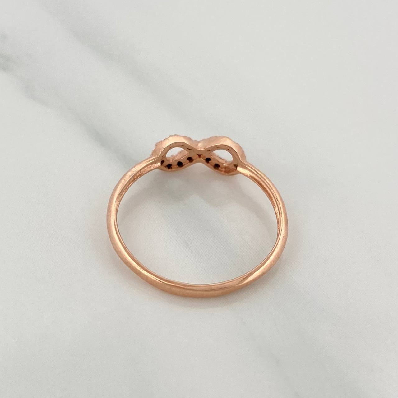 Anillo Infinito 1.2gr / T6 1/4 / Oro Rosa 18K $