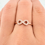 Anillo Infinito 1.2gr / T6 1/4 / Oro Rosa 18K $