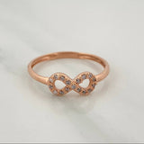 Anillo Infinito 1.2gr / T6 1/4 / Oro Rosa 18K $